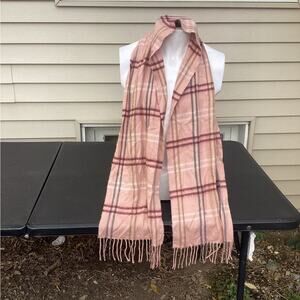 New women’s stripes scarf, pink
